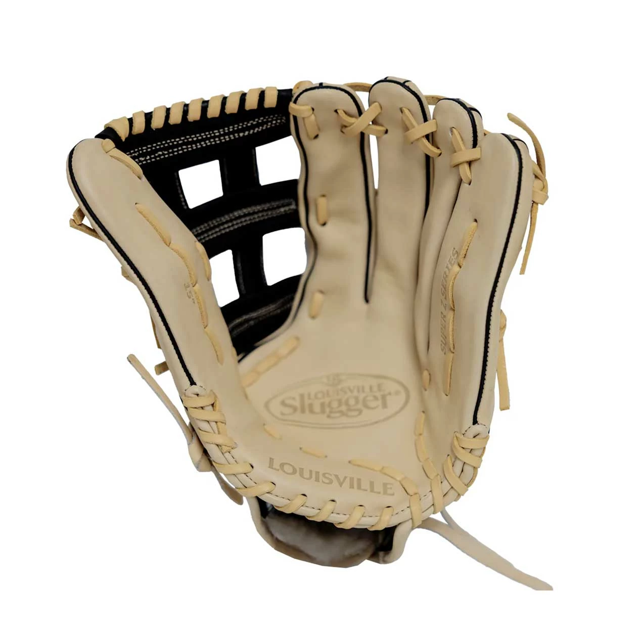 LOUISVILLE SLUGGER Louisville Super Z Slowpitch Fielding Glove Cream/Black/Gold 14" 2 LOUISVILLE SLUGGER Louisville Super Z Slowpitch Fielding Glove Cream/Black/Gold 14" - Image 2