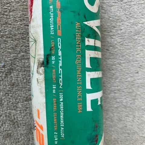 Used Louisville Slugger Alloy Quest Bat Bat (-12) 18 Oz 30" 3 Used Louisville Slugger Alloy Quest Bat Bat (-12) 18 Oz 30" - Image 3