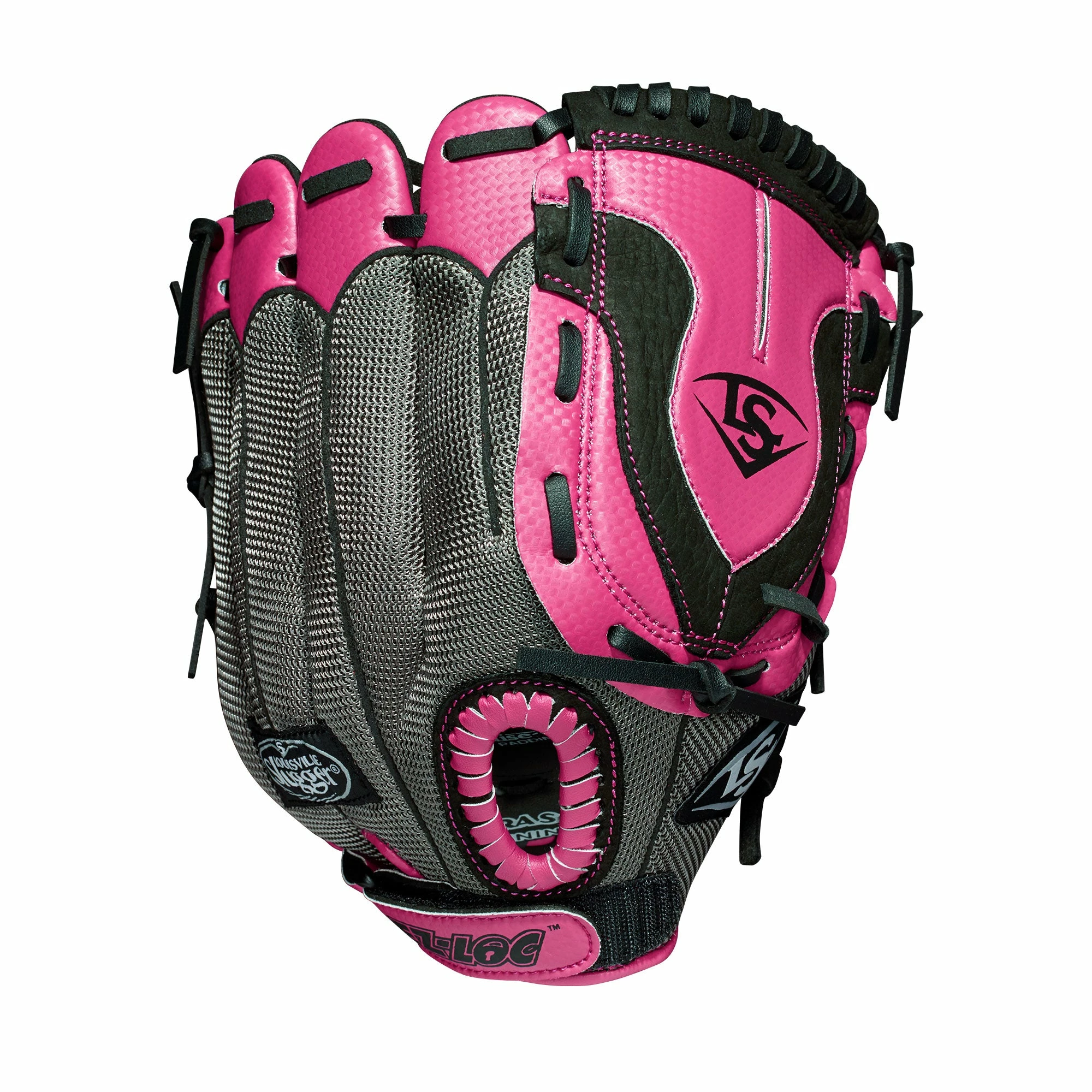 LOUISVILLE SLUGGER Louisville Diva Fastpitch Hyper Pink/Gray 11" 1 LOUISVILLE SLUGGER Louisville Diva Fastpitch Hyper Pink/Gray 11"