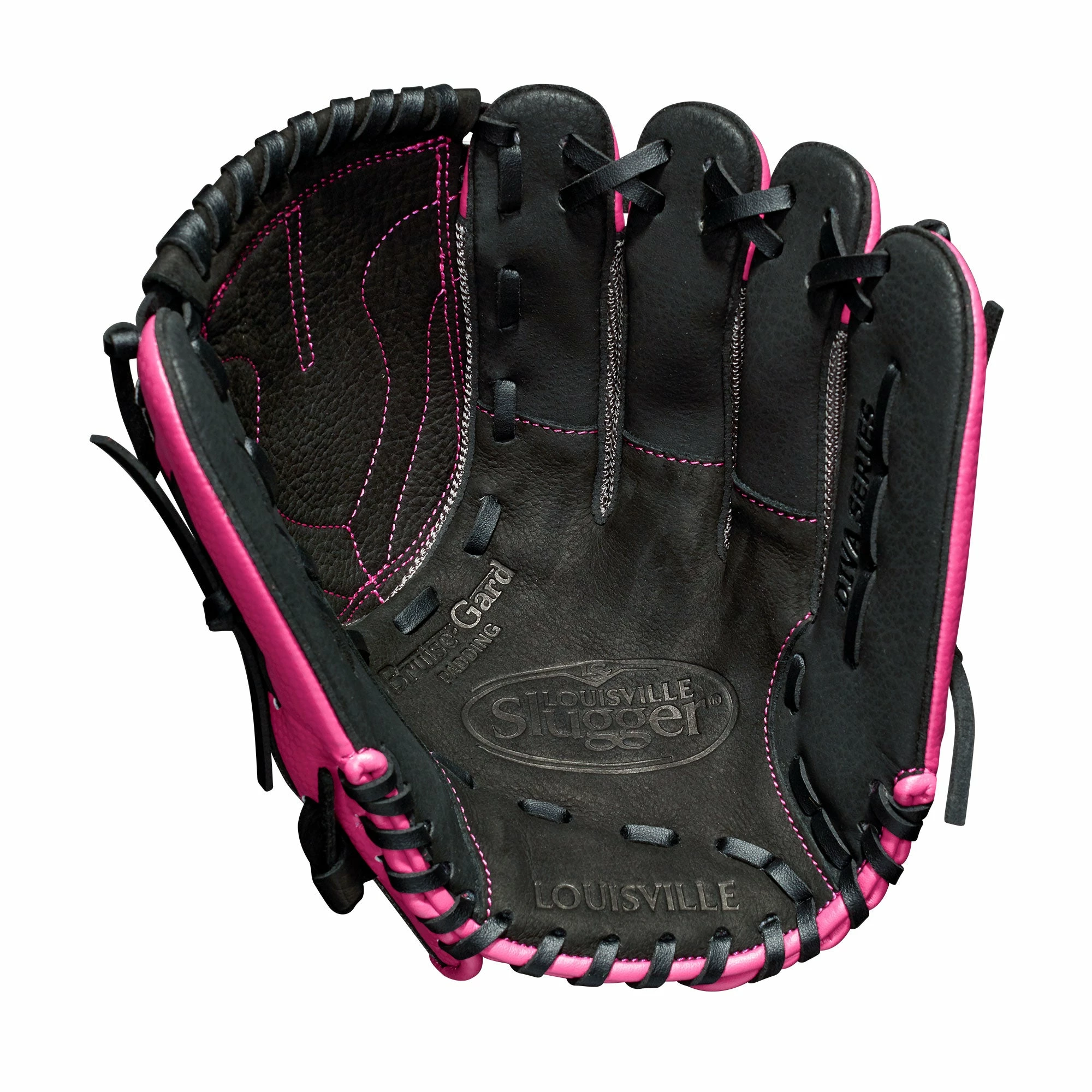 LOUISVILLE SLUGGER Louisville Diva Fastpitch Hyper Pink/Gray 11" 2 LOUISVILLE SLUGGER Louisville Diva Fastpitch Hyper Pink/Gray 11" - Image 2