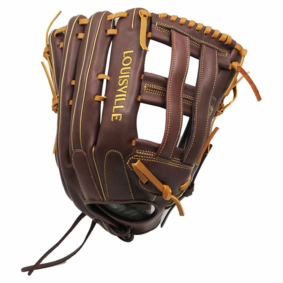 LOUISVILLE SLUGGER Louisville Super Z Slowpitch Fielding Glove Black-Cherry-Gold 15" 1 LOUISVILLE SLUGGER Louisville Super Z Slowpitch Fielding Glove Black-Cherry-Gold 15"