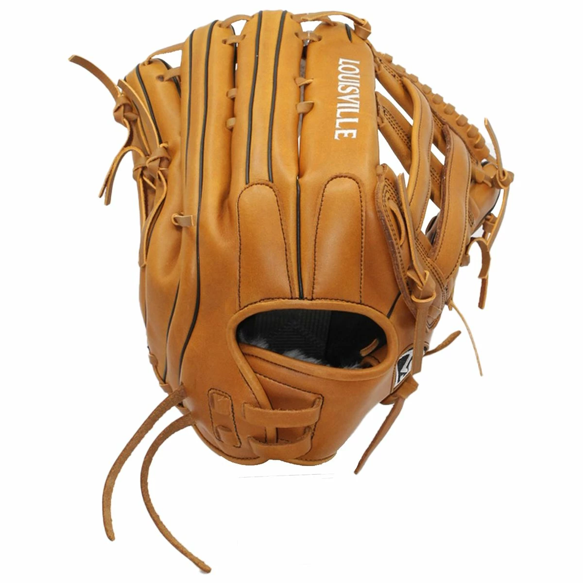 LOUISVILLE SLUGGER Louisville Super Z Slowpitch Fielding Glove Carmel-Black 15" 1 LOUISVILLE SLUGGER Louisville Super Z Slowpitch Fielding Glove Carmel-Black 15"